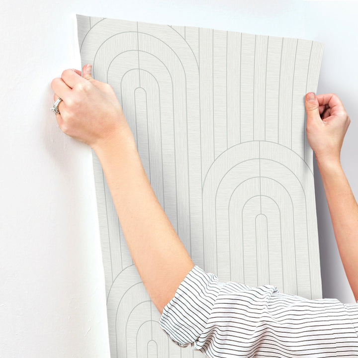 Declan Dove Textured Arches Wallpaper by A-Street Prints Designer