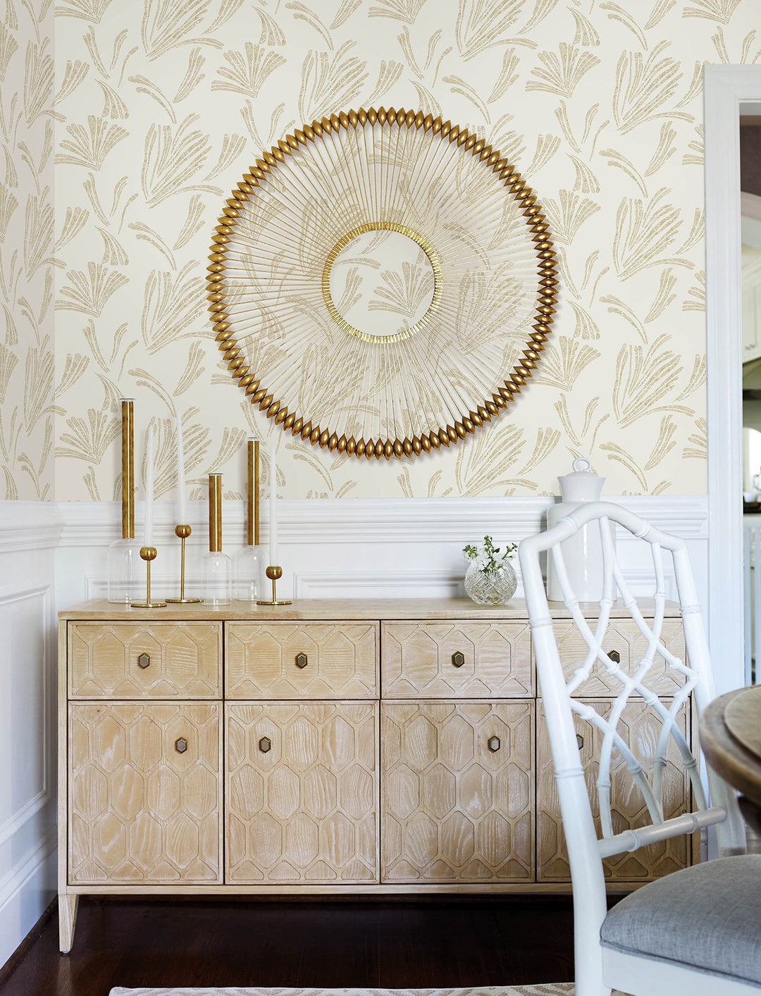 Ermine Gold Abstract Wallpaper by A-Street Prints Designer
