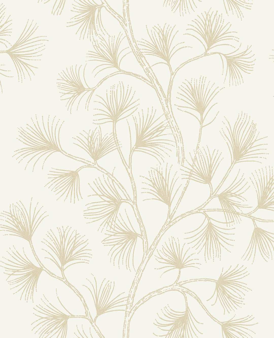 Kismine Gold Botanical Trail Wallpaper by A-Street Prints Designer