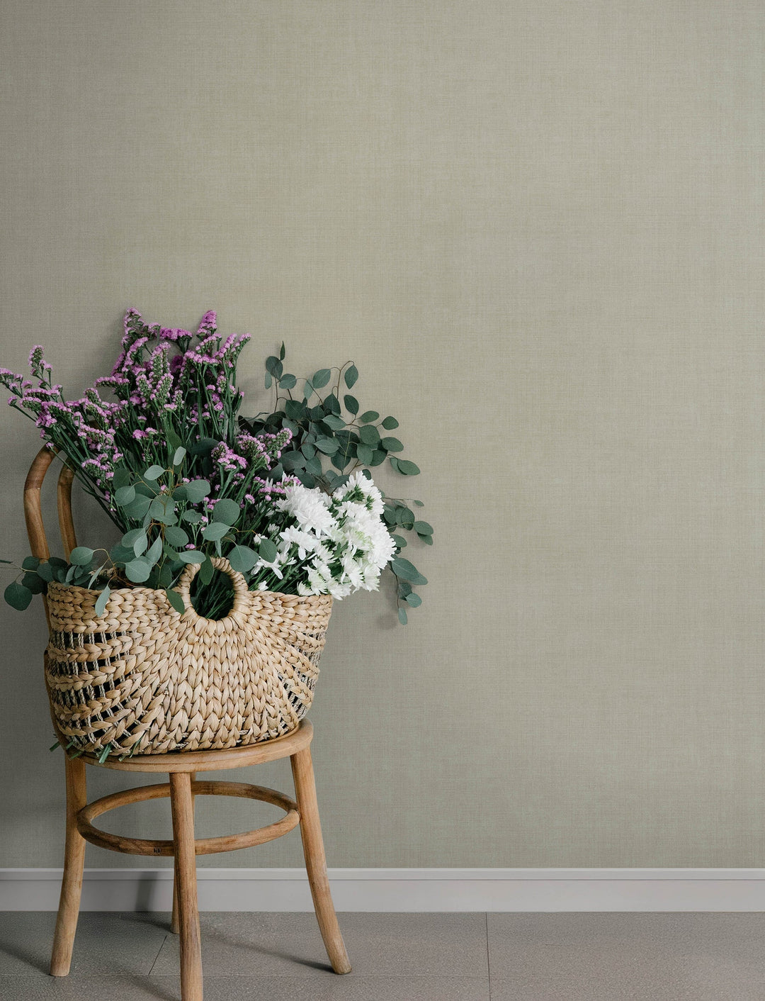 Midolin Khaki Texture Wallpaper by A-Street Prints Designer