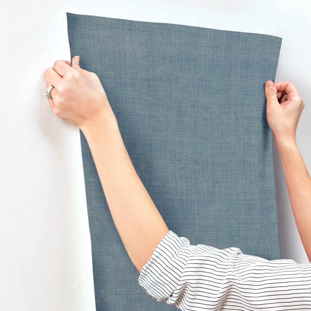 Midolin Blue Texture Wallpaper by A-Street Prints Designer