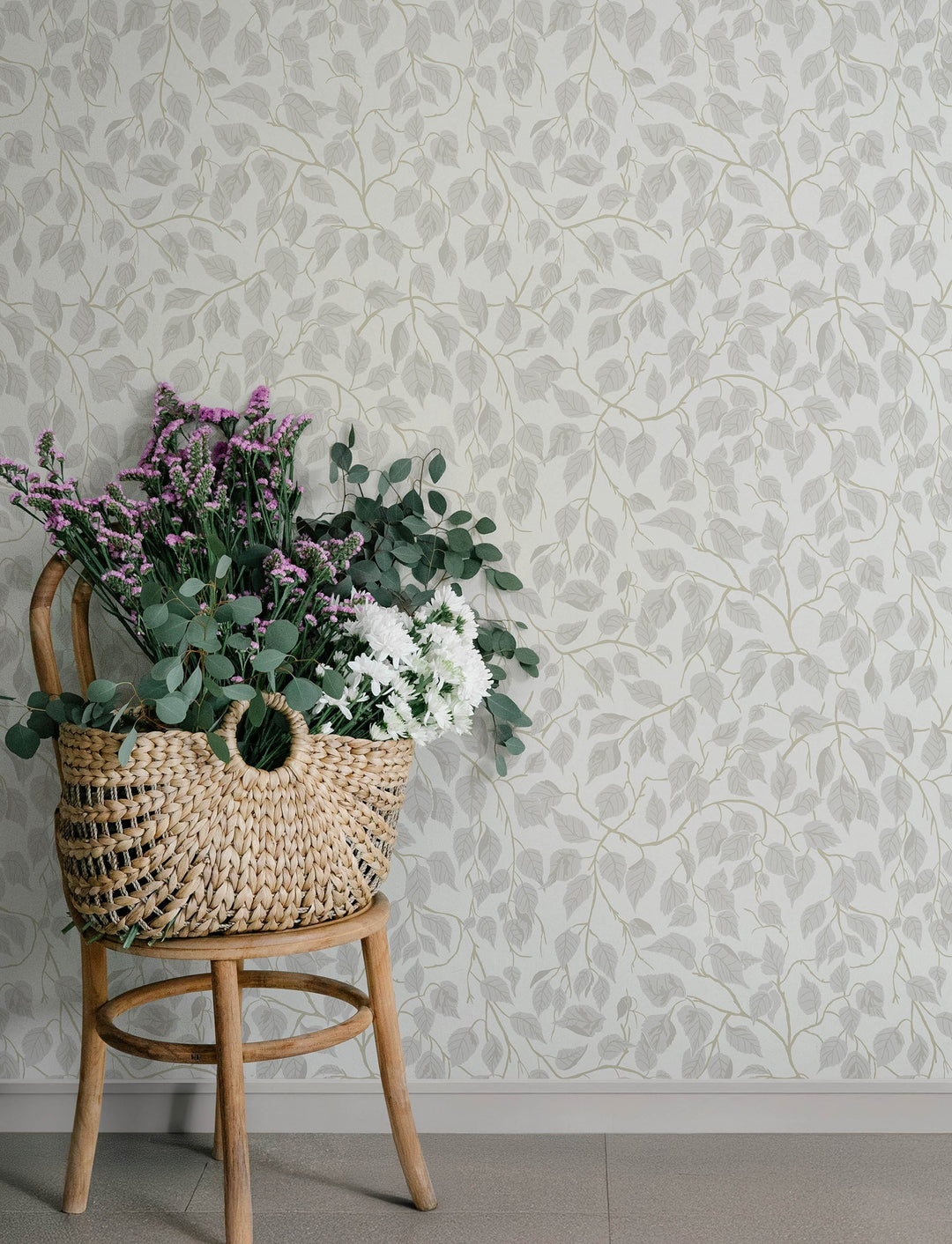 Hängbjörk Dove Vine Wallpaper by A-Street Prints Designer
