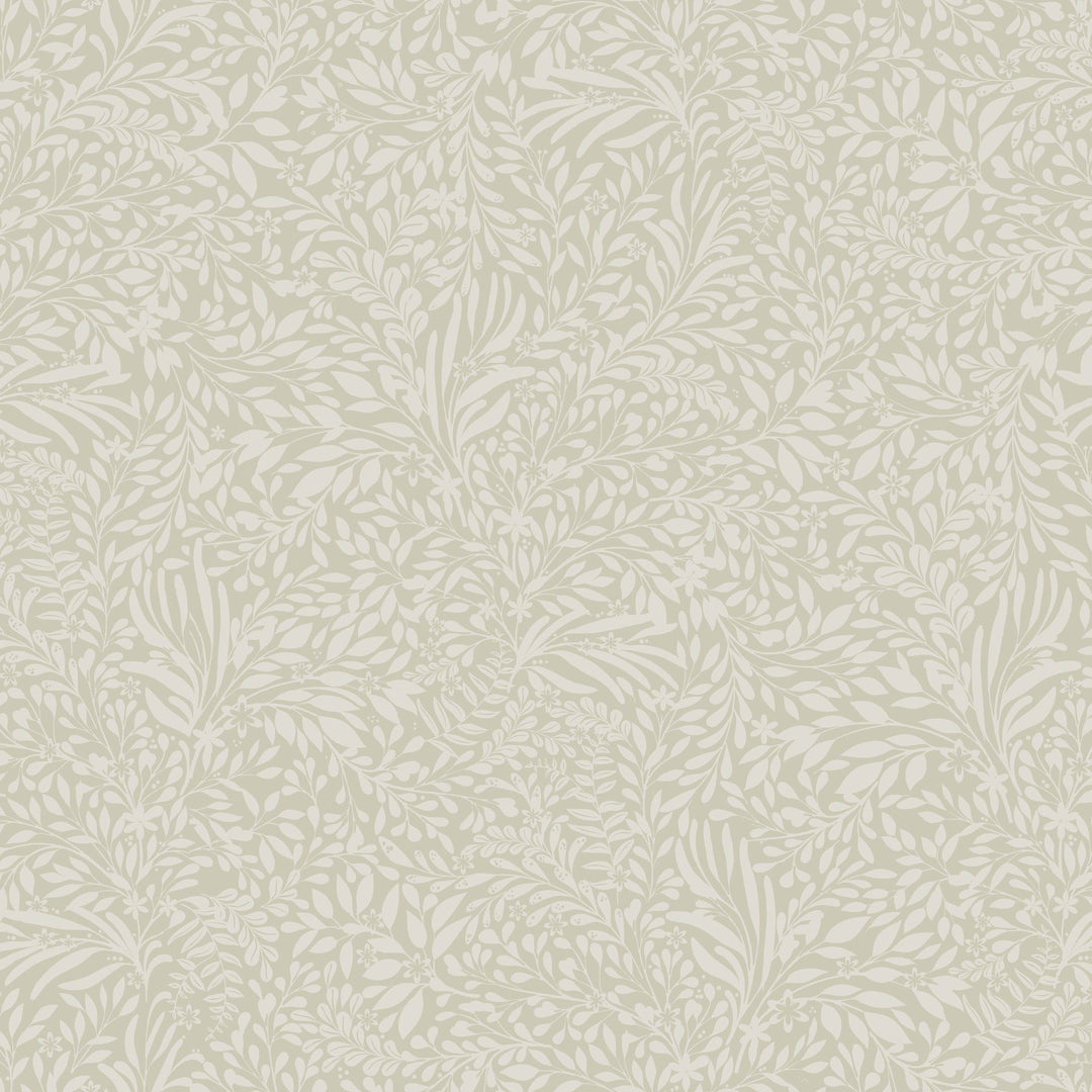 Kristina Taupe Botanical Wallpaper by A-Street Prints Designer