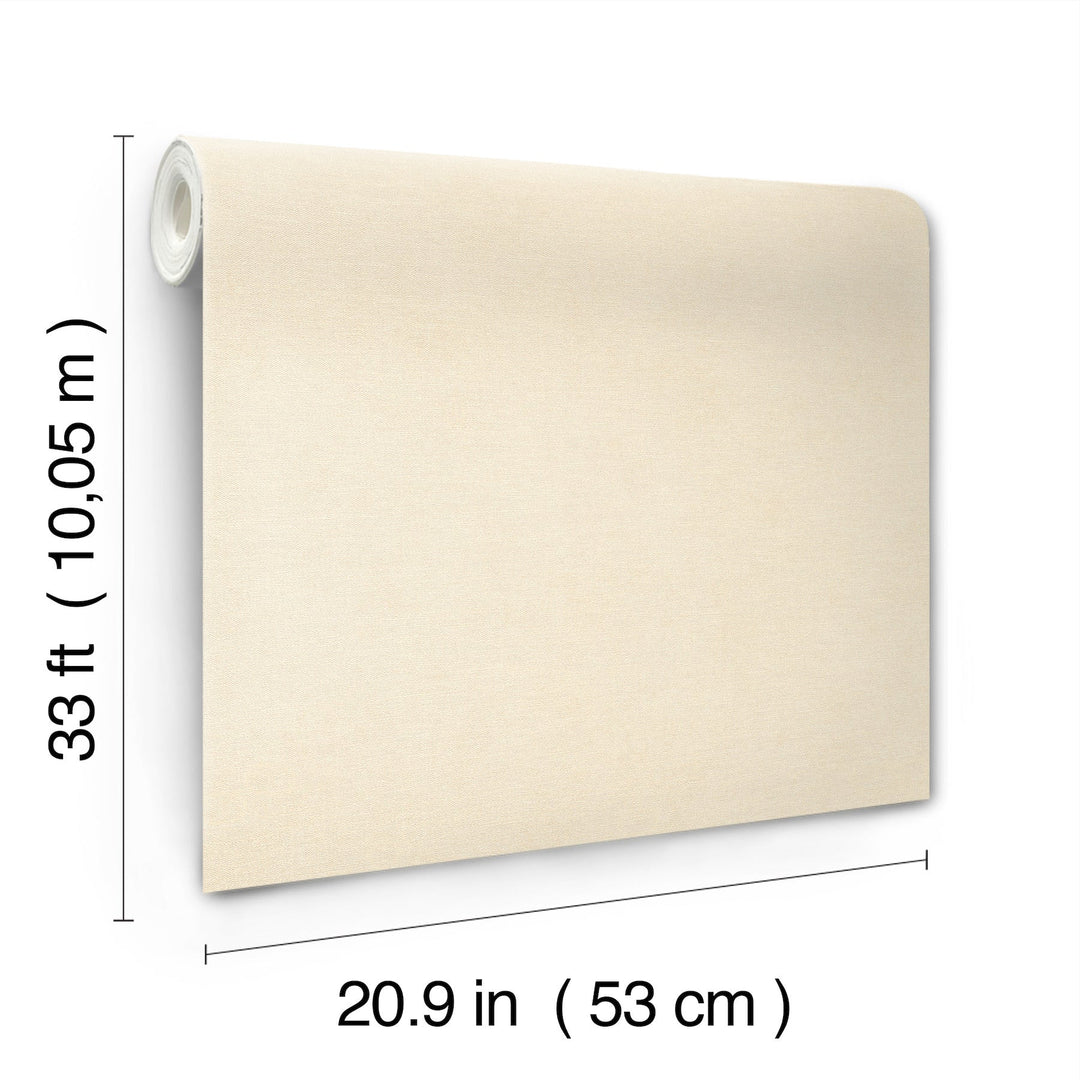 Cullen Khaki Faux Linen Wallpaper by A-Street Prints Designer