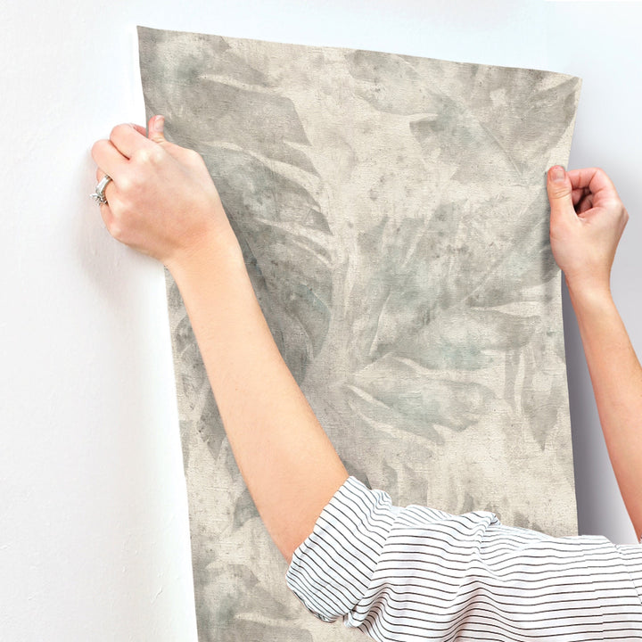 Sanne Grey Palm Wallpaper by A-Street Prints Designer