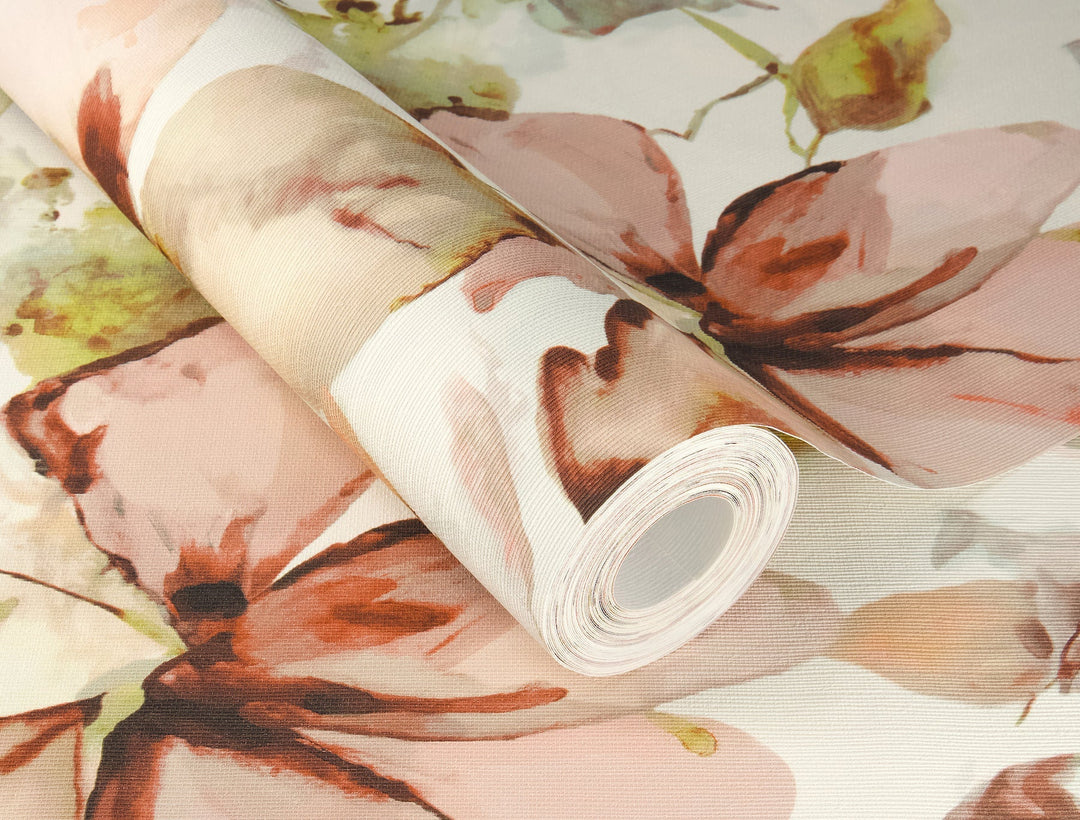 Liliana Pink Floral Wallpaper by A-Street Prints Designer