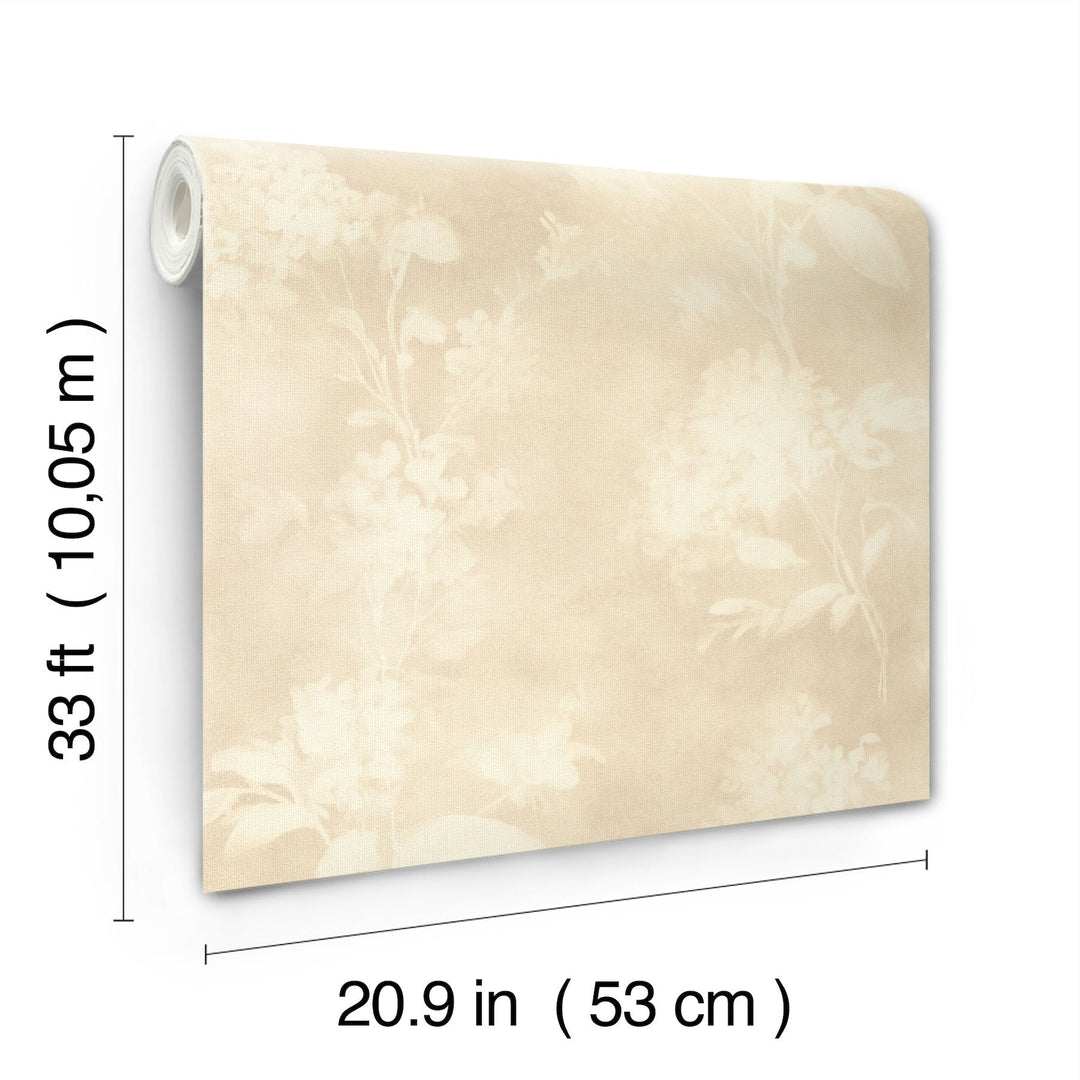 Izara Beige Botanical Wallpaper by A-Street Prints Designer