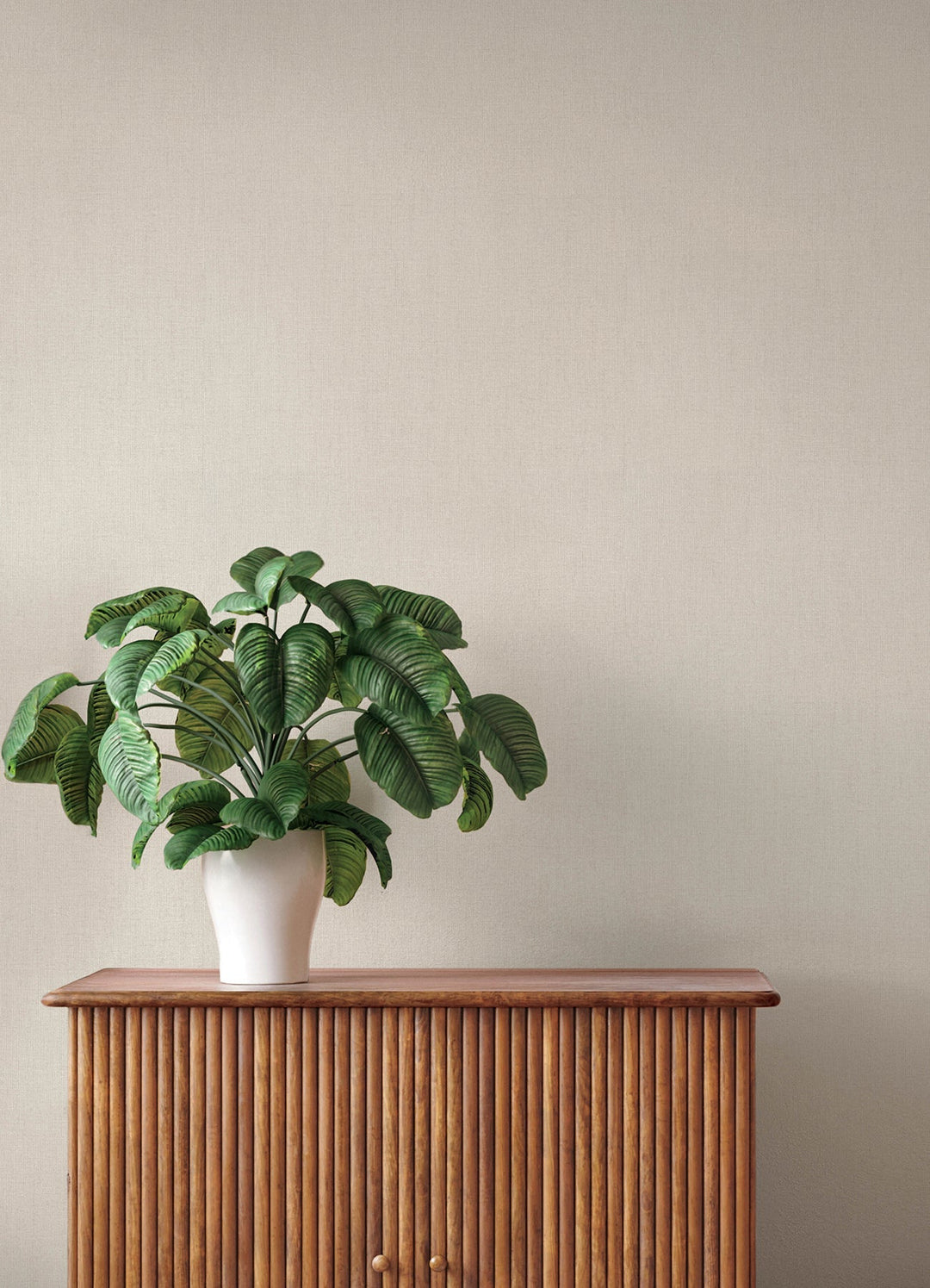Naim Beige Solid Texture Wallpaper by A-Street Prints Designer