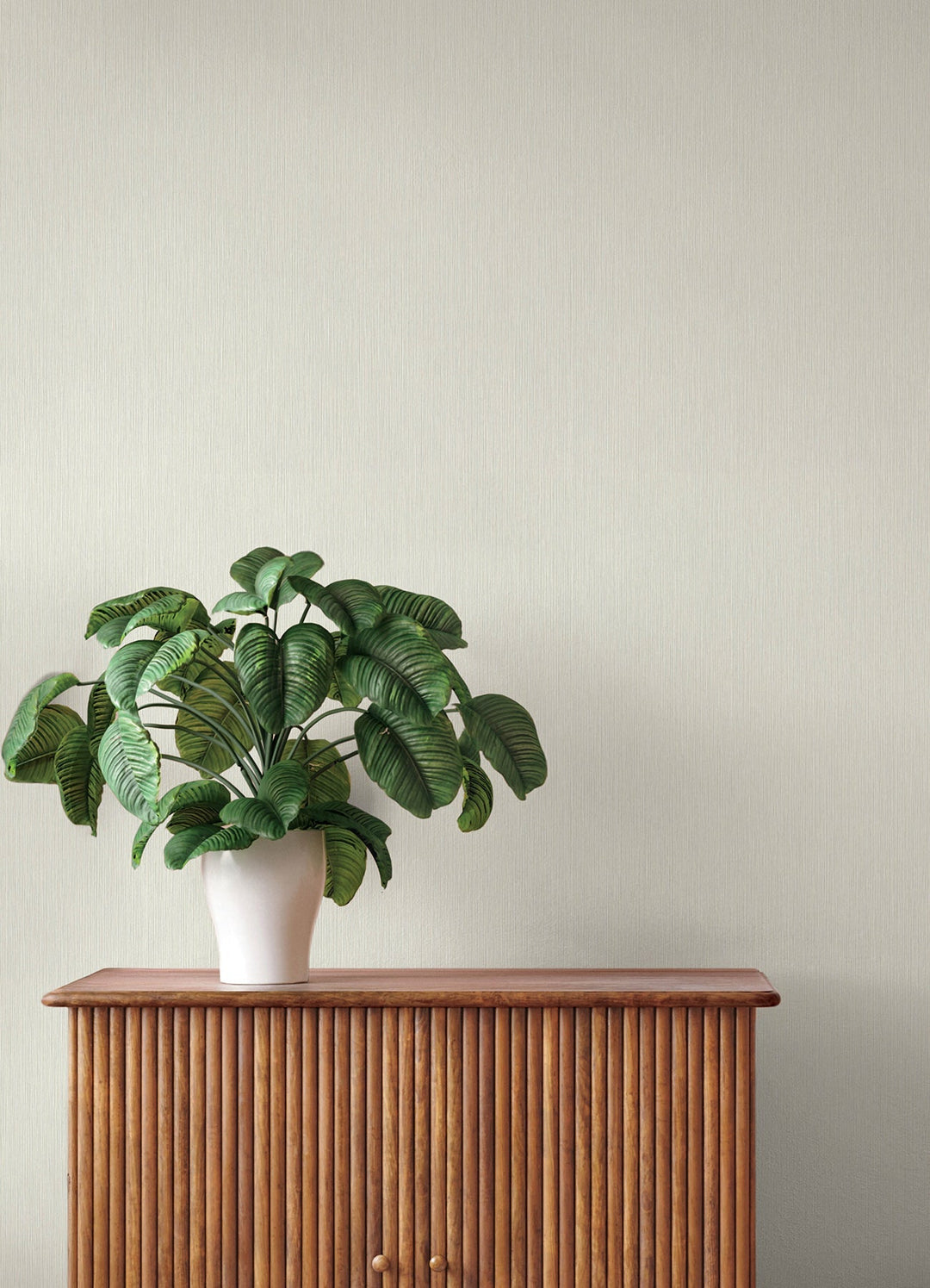 Oren Ivory Shimmering Striations Wallpaper by A-Street Prints Designer