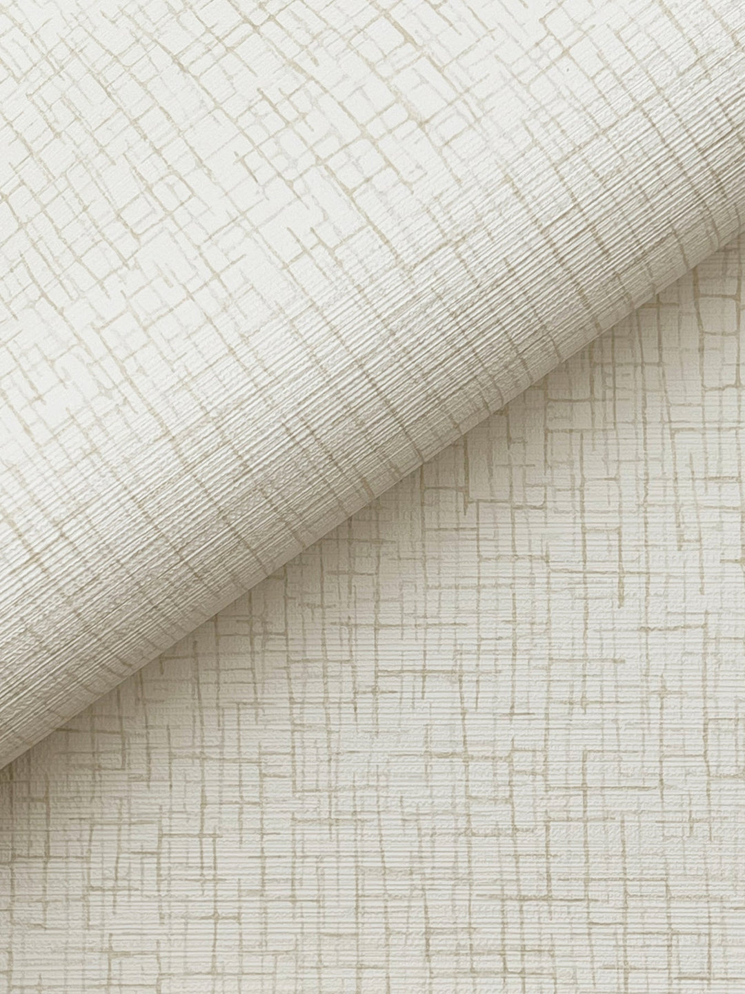 Aden Ivory Linear Abstract Wallpaper by Warner Designer