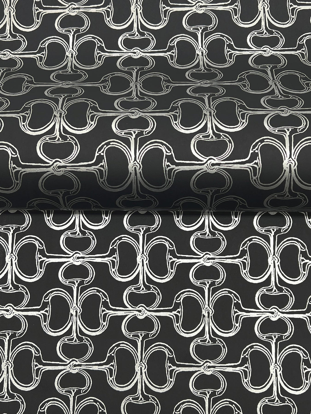 Polo Black Horse Bits Wallpaper by Ronald Redding Designer