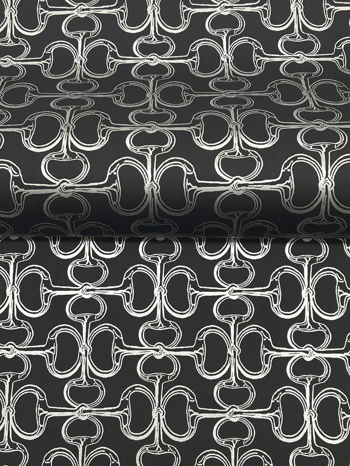 Polo Black Horse Bits Wallpaper by Ronald Redding Designer