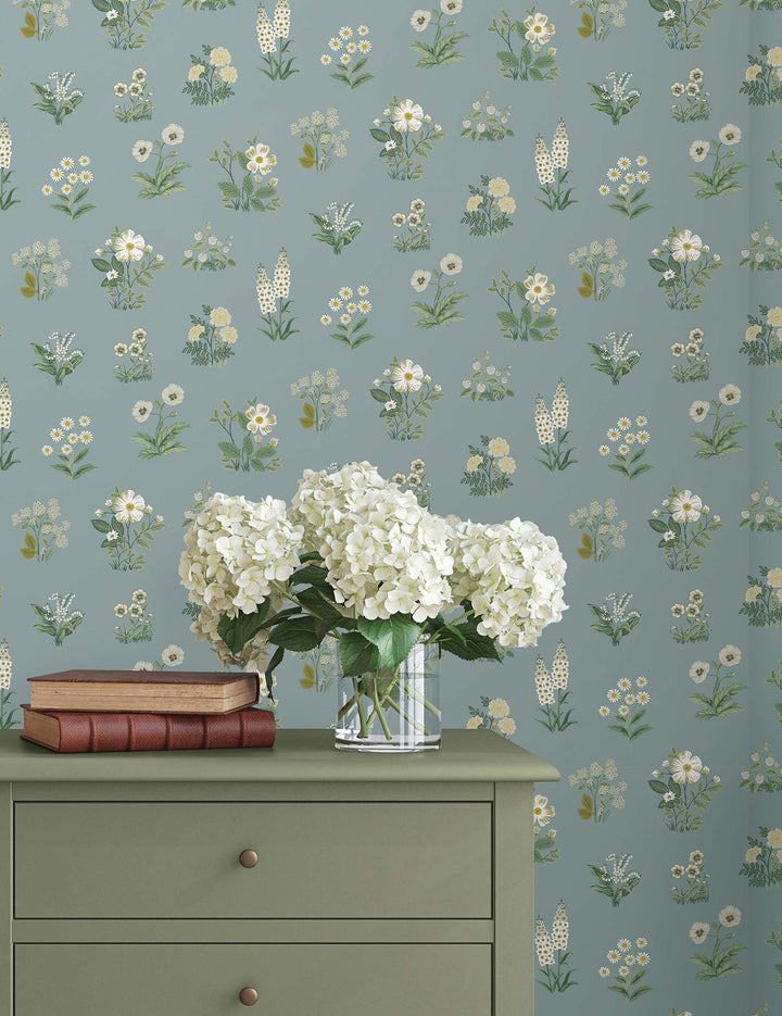 Botanical Slate Wallpaper by Rifle Paper Co. Designer
