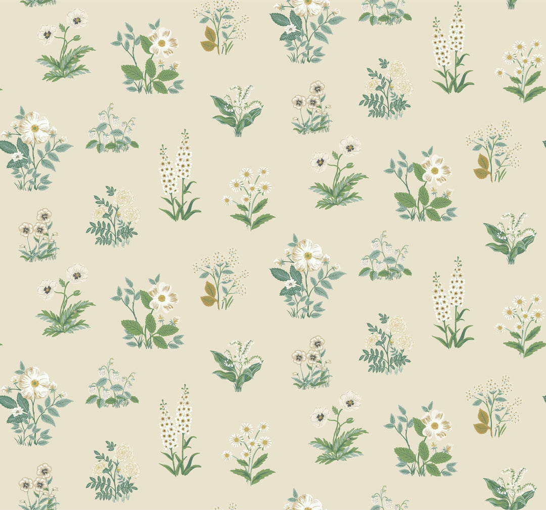 Botanical Cream Wallpaper by Rifle Paper Co. Designer