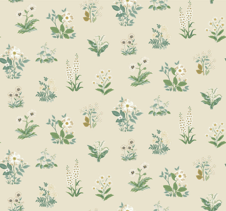 Botanical Cream Wallpaper by Rifle Paper Co. Designer