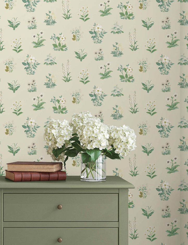 Botanical Cream Wallpaper by Rifle Paper Co. Designer