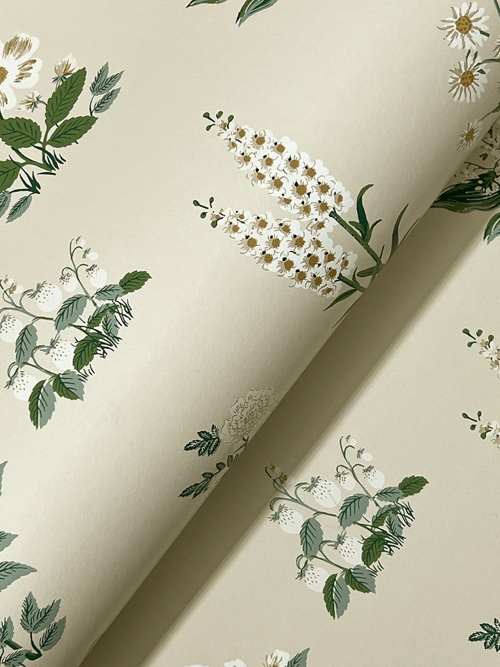 Botanical Cream Wallpaper by Rifle Paper Co. Designer