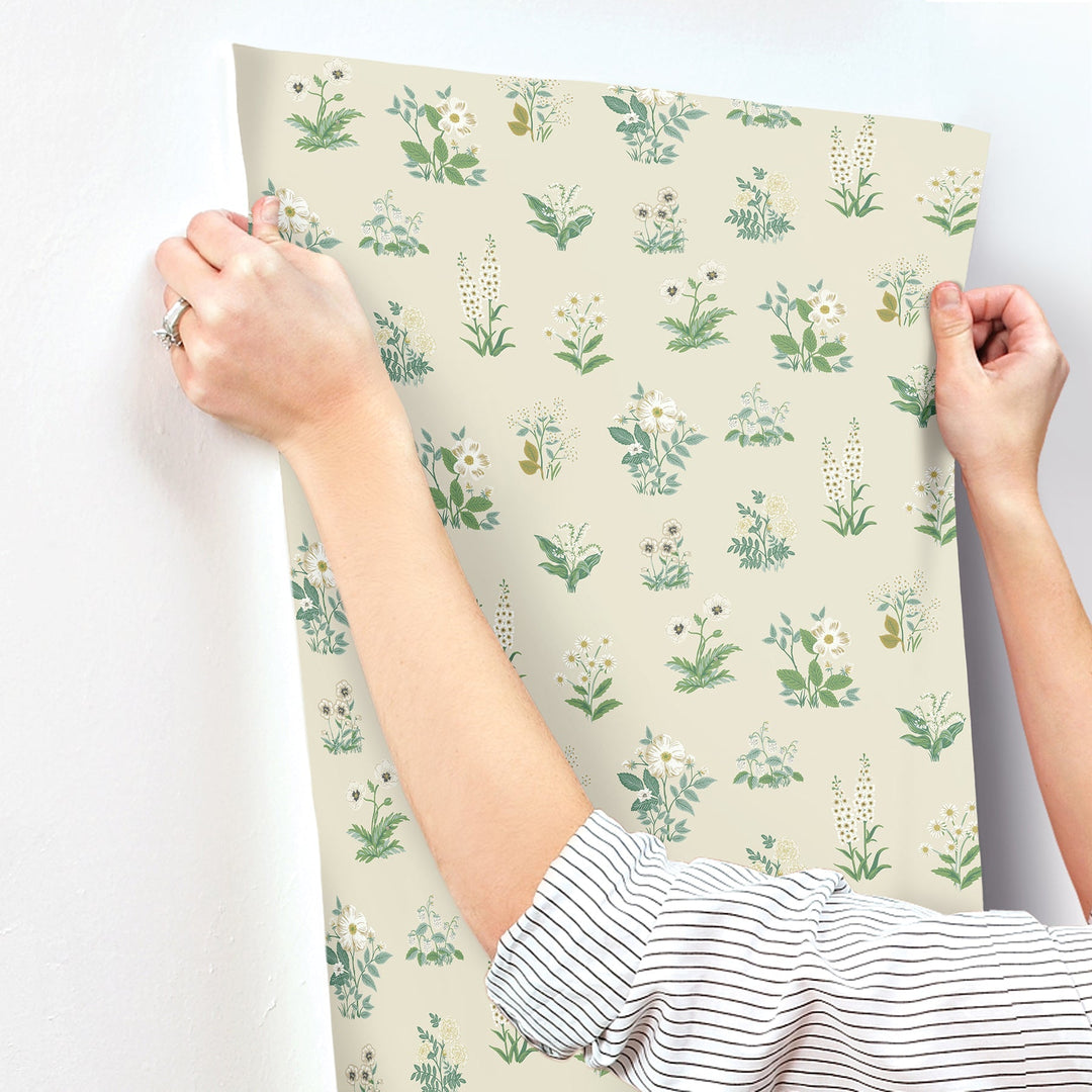 Botanical Cream Wallpaper by Rifle Paper Co. Designer