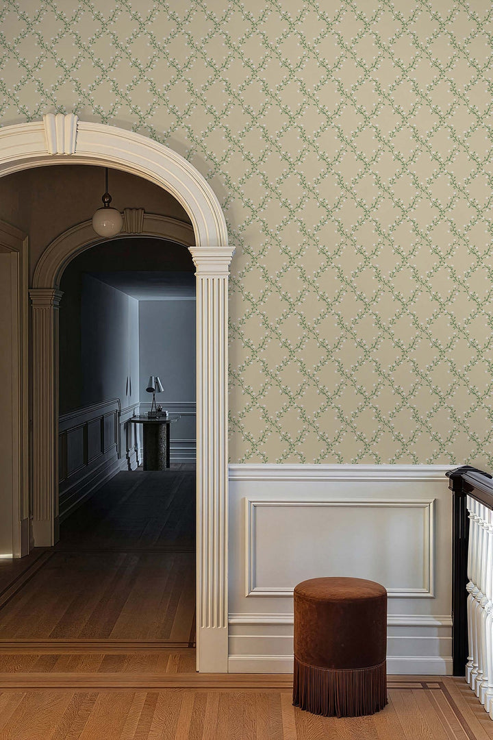 Bellflower Linen Wallpaper by Rifle Paper Co. Designer