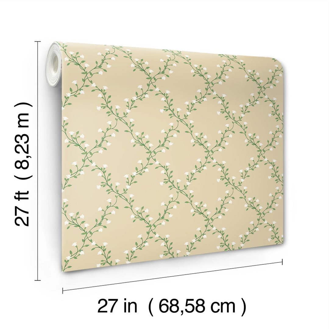 Bellflower Linen Wallpaper by Rifle Paper Co. Designer