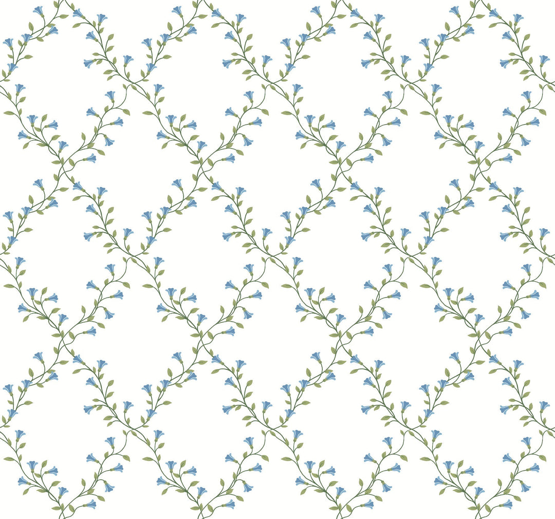Bellflower White Wallpaper by Rifle Paper Co. Designer