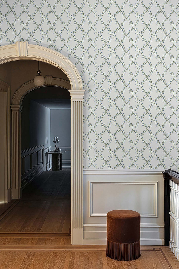 Bellflower White Wallpaper by Rifle Paper Co. Designer