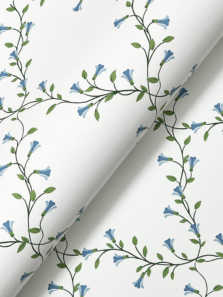 Bellflower White Wallpaper by Rifle Paper Co. Designer