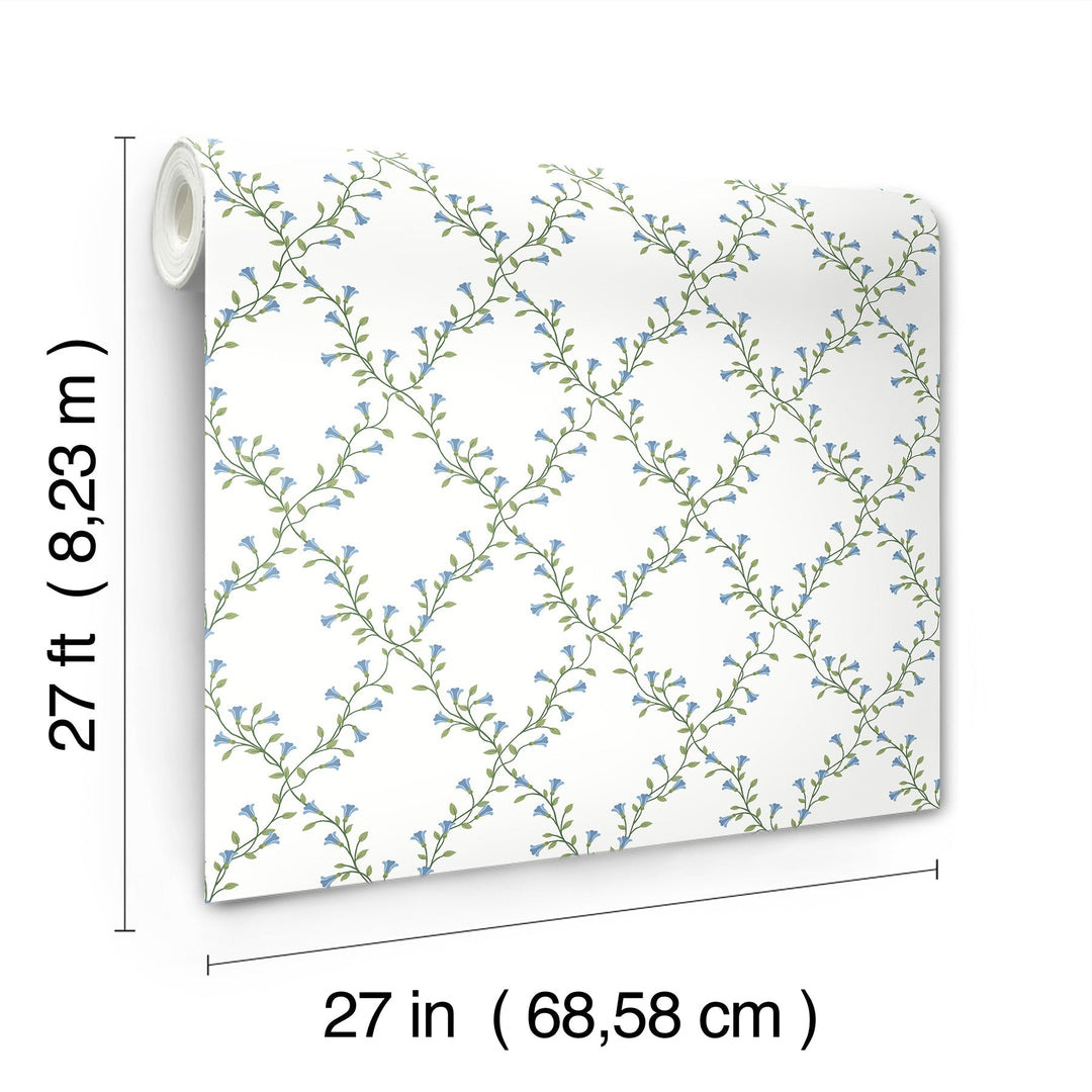 Bellflower White Wallpaper by Rifle Paper Co. Designer