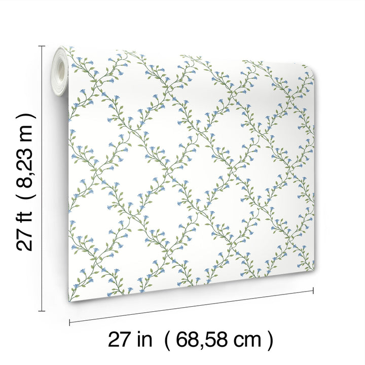 Bellflower White Wallpaper by Rifle Paper Co. Designer
