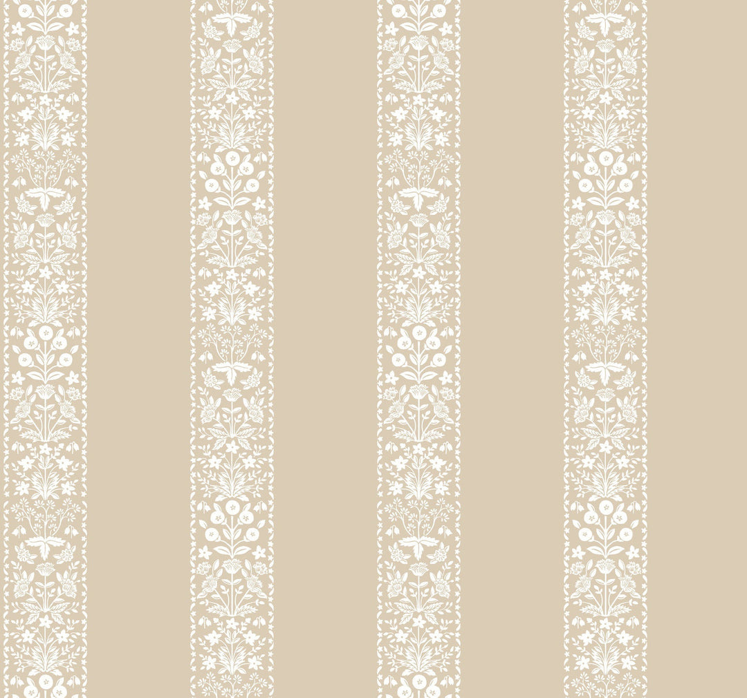 Estee Stripe Linen Wallpaper by Rifle Paper Co. Designer