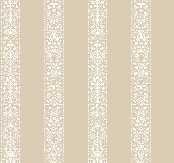 Estee Stripe Linen Wallpaper by Rifle Paper Co. Designer