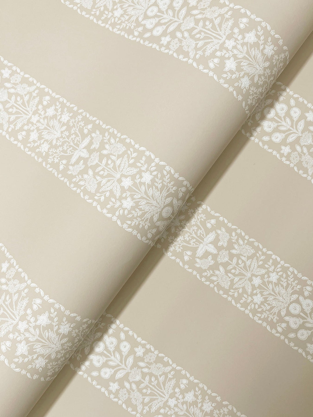 Estee Stripe Linen Wallpaper by Rifle Paper Co. Designer
