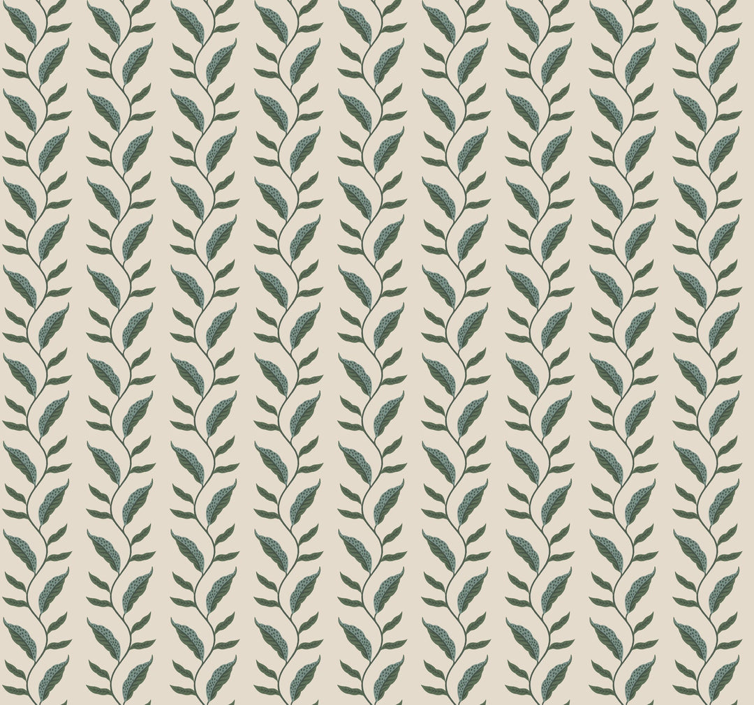 Seagrass Emerald & Linen Wallpaper by Rifle Paper Co. Designer