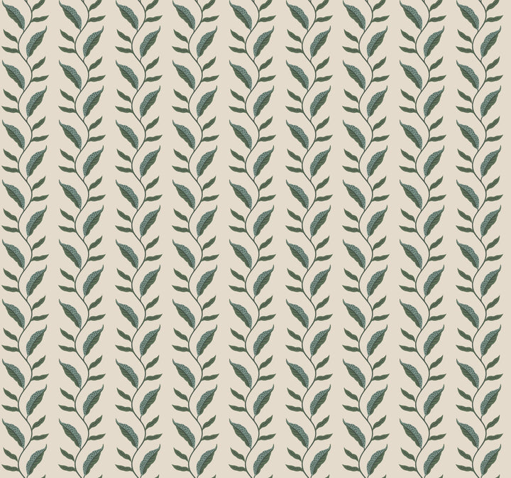 Seagrass Emerald & Linen Wallpaper by Rifle Paper Co. Designer