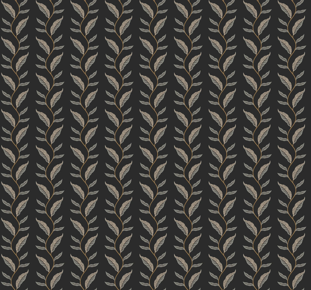 Seagrass Black Wallpaper by Rifle Paper Co. Designer