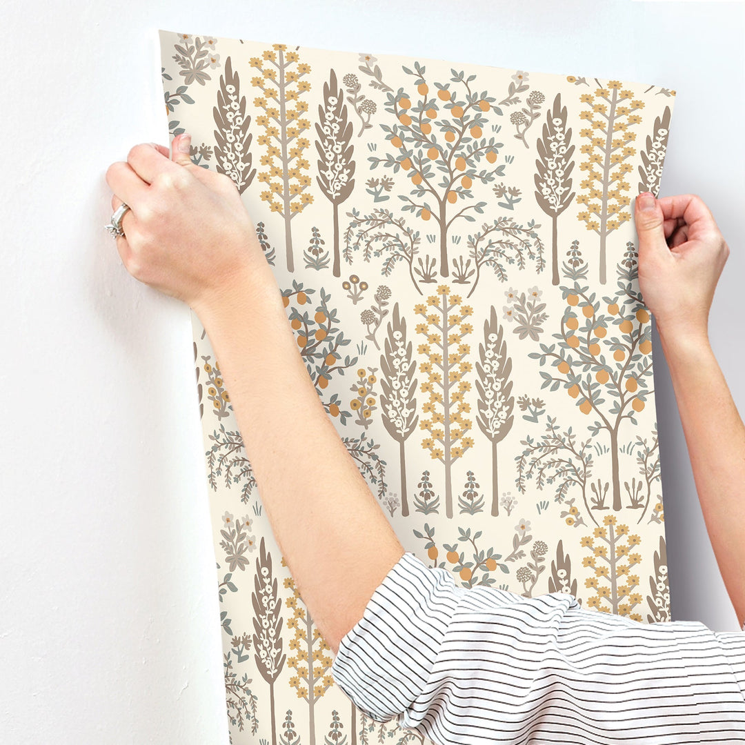 Fenna Gold Wallpaper by Rifle Paper Co. Designer
