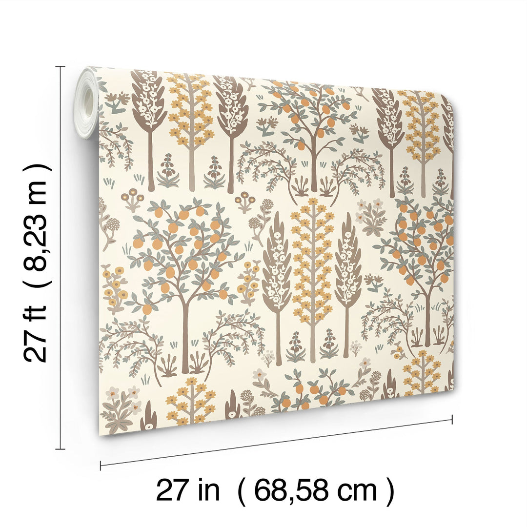 Fenna Gold Wallpaper by Rifle Paper Co. Designer