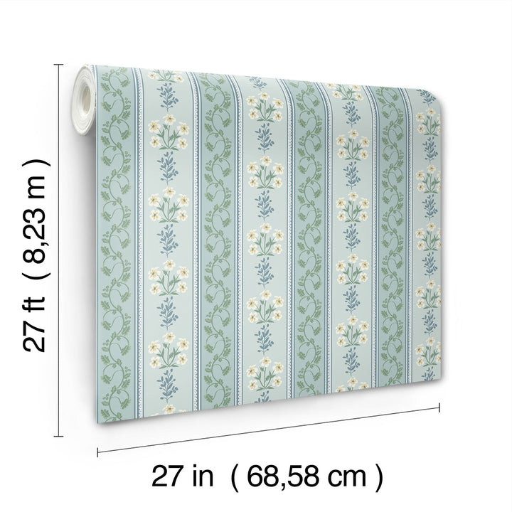 Portico Blue Wallpaper by Rifle Paper Co. Designer