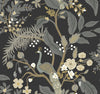 Peacock Black by Rifle Paper Co. Wallpaper