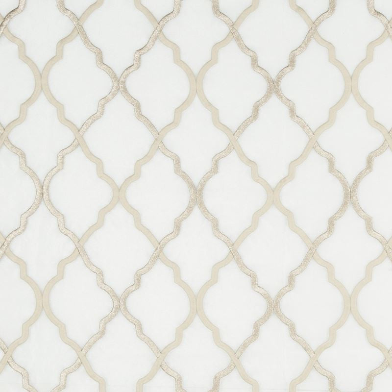 4217.106 by Kravet Design Designer Fabric - Cotton 46%, Polyester 20%, Metallic 17%, Viscose 17% India - H" 9 inches, V: 12.5 inches 53.5 inches  - Swanky Fabrics -  Kravet Design