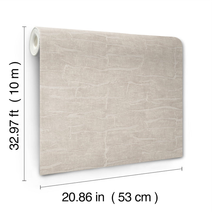 Sculpted Burlap Taupe Textured Wallpaper by York Wallcoverings Designer