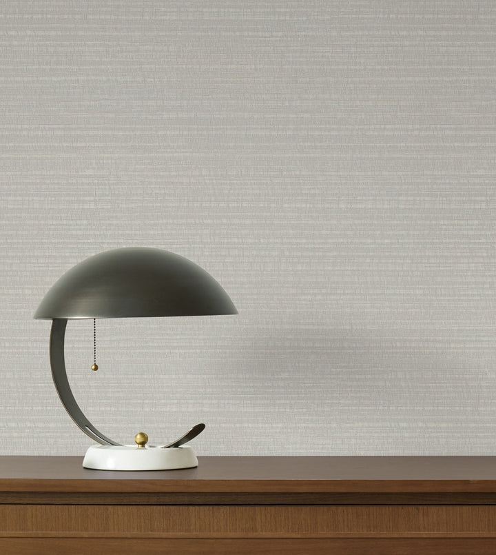 Sky Line Light Grey Textured Wallpaper by York Wallcoverings Designer