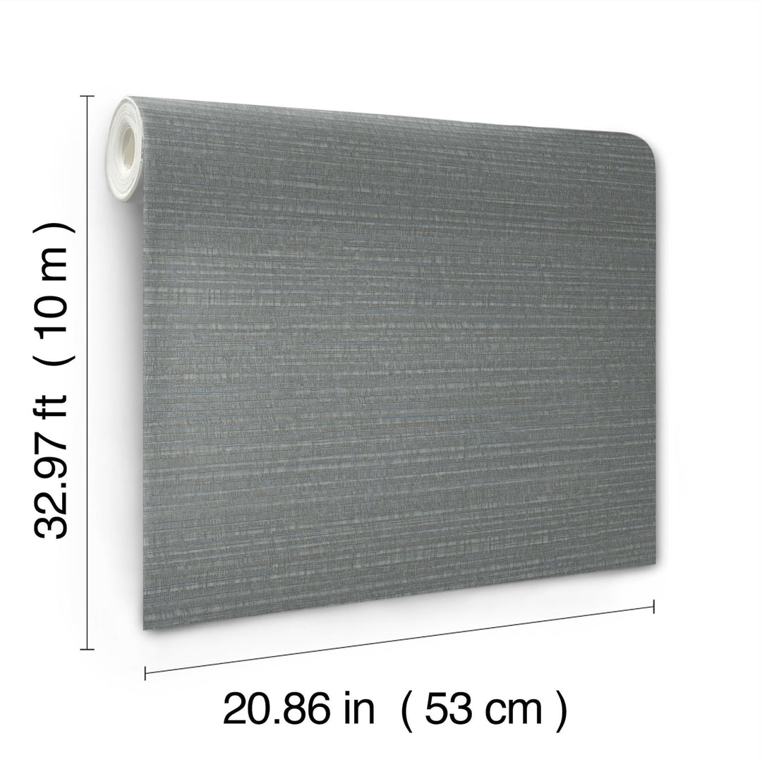 Sky Line Slate Textured Wallpaper by York Wallcoverings Designer