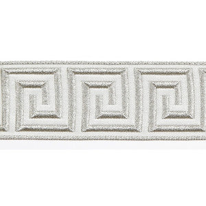 Hellenic Key Jacquard Tape Oyster by Europatex Fabric