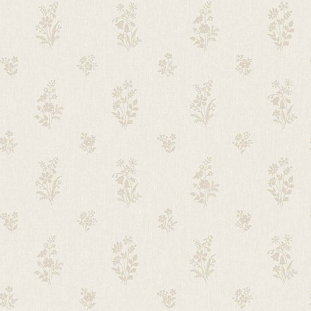 Petit Fleurs - Natural by Schumacher Wallcovering