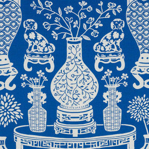 Hellene Blue 178550 by Schumacher Fabric