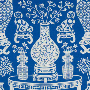 Hellene Blue 178550 by Schumacher Fabric