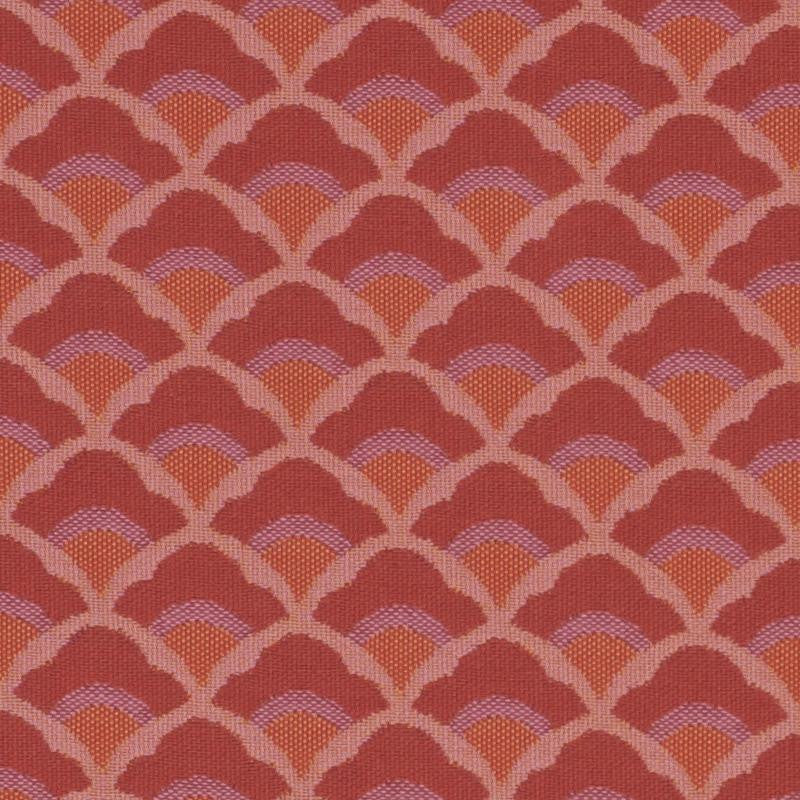 Wilhelm Coral 77181 by Schumacher Fabric Step Lively 1.5" - Fabric Carolina -