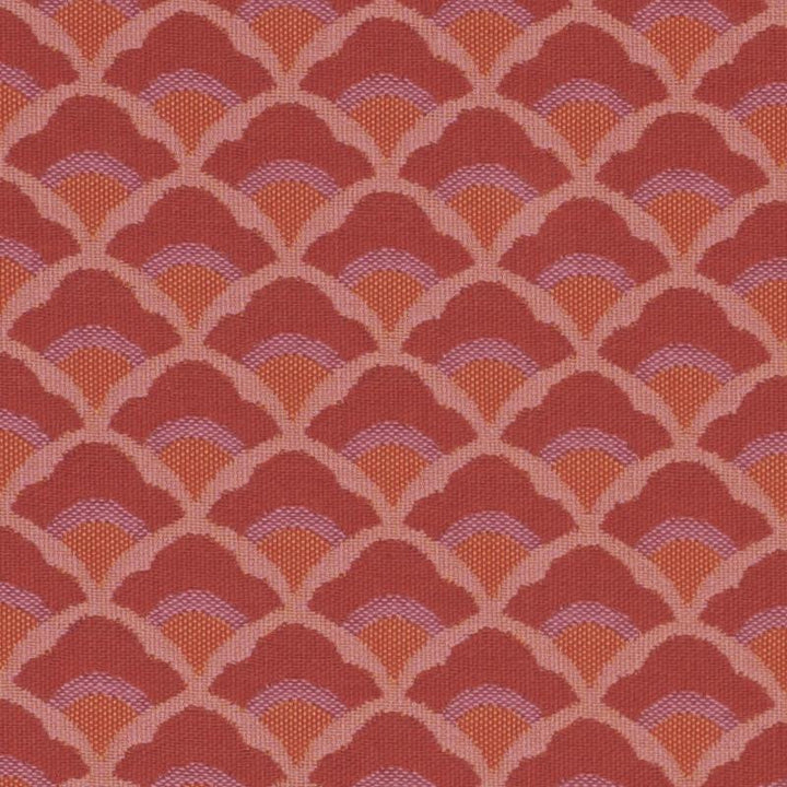 Wilhelm Coral 77181 by Schumacher Fabric Step Lively 1.5" - Fabric Carolina -