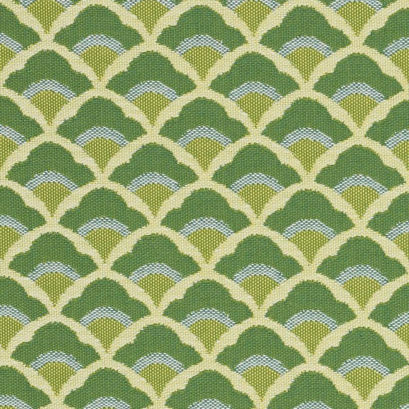 Wilhelm Kelly Green 77182 by Schumacher Fabric Step Lively 1.5" - Fabric Carolina -